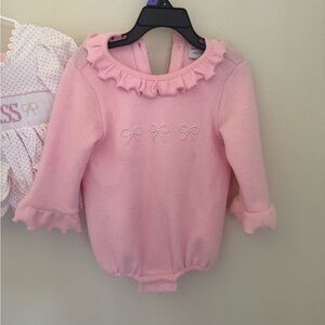 sweater bubble with pearl bows